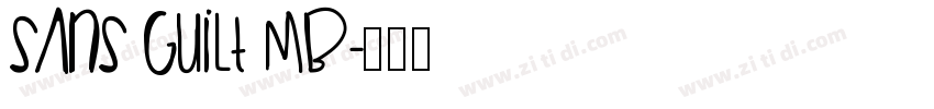 sans guilt mb字体转换